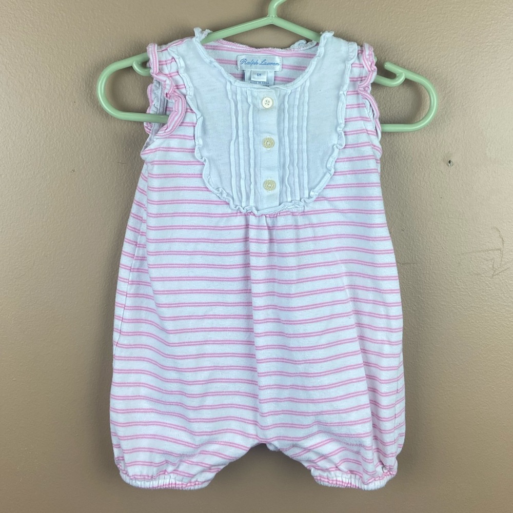 Ralph Lauren Striped Romper 6 Months
